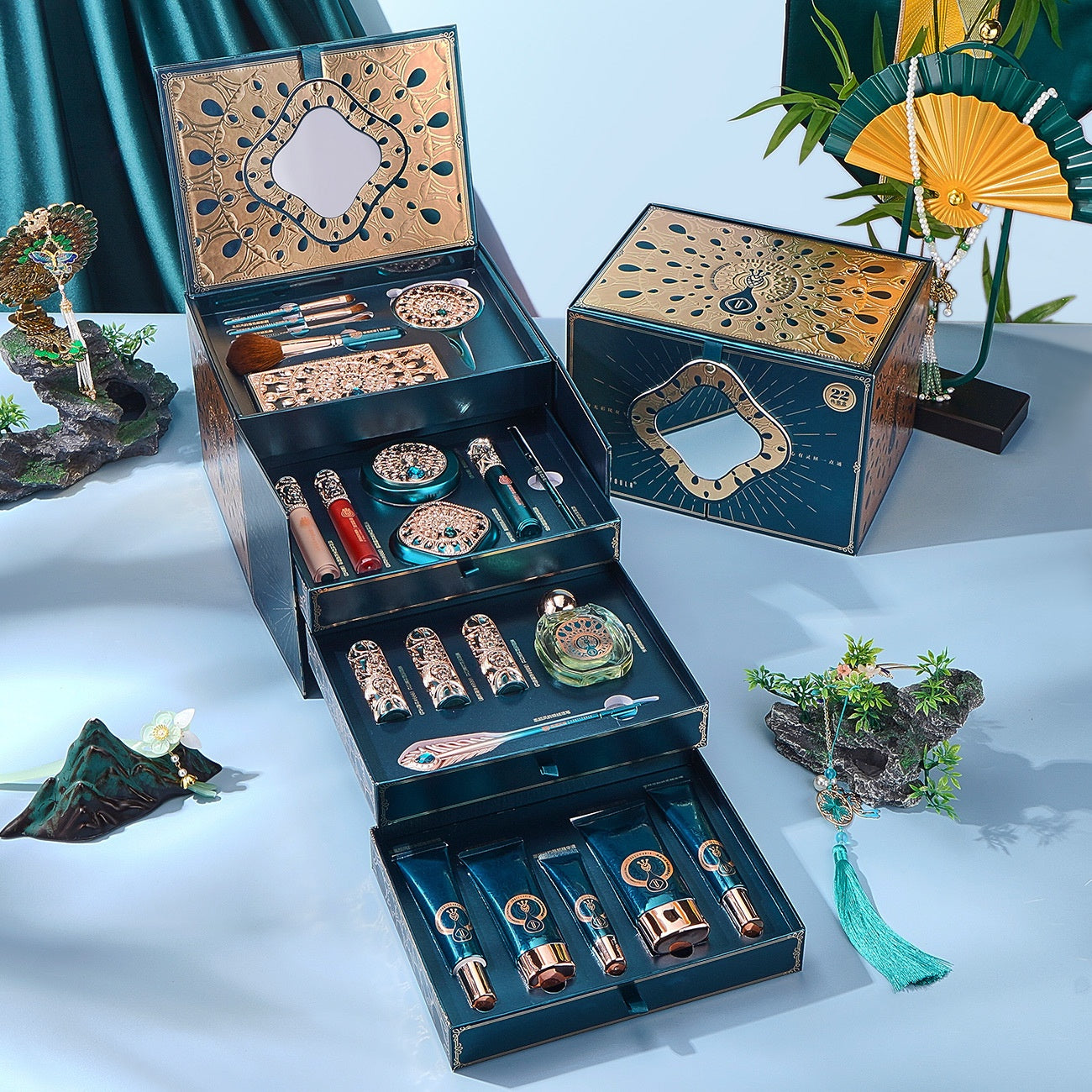 Yan Fengyun Oriental Makeup Items Makeup Set 22-piece Set,Makeup kit