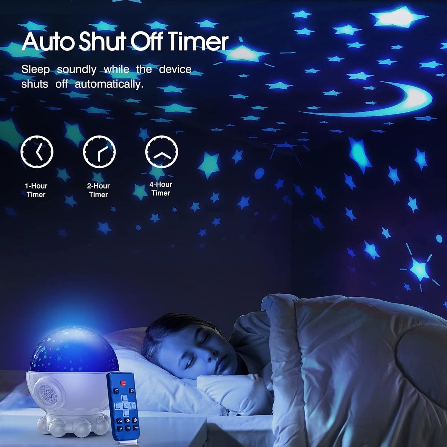 Octopus Starry Sky Light RGB Creative Remote Jellyfish Music Projection Lamp