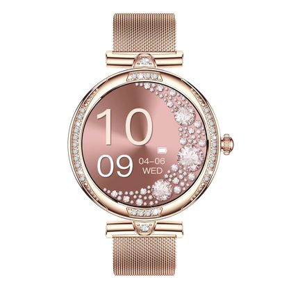 NX17 Pro Smart Watch Fashion Dimanond Ladies Wristwatch Amoled Bluetooth Calling Health Monitoring Women Fitness Smartwatch