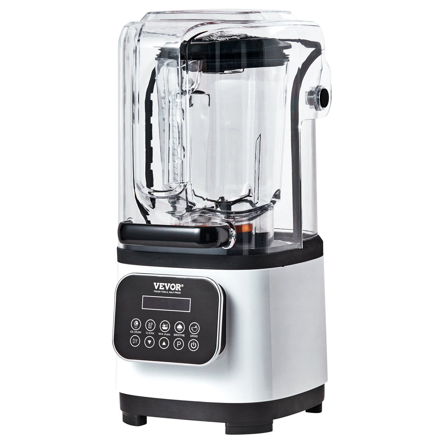 Professional Blender With Shield, Commercial Countertop Blenders, 68 Oz Jar Blender Combo