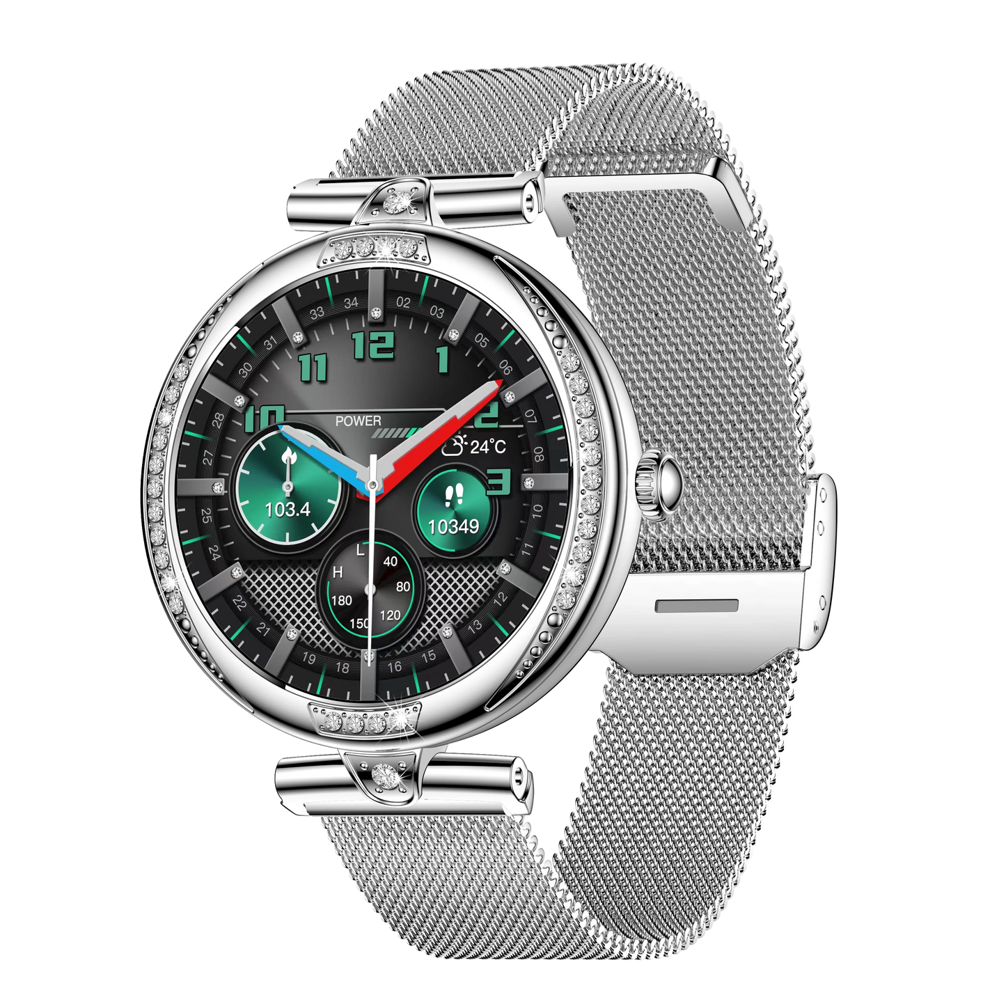 NX17 Pro Smart Watch Fashion Dimanond Ladies Wristwatch Amoled Bluetooth Calling Health Monitoring Women Fitness Smartwatch