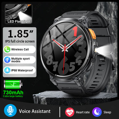K66 Outdoor Sports with Flashlight Smart Watch for Men