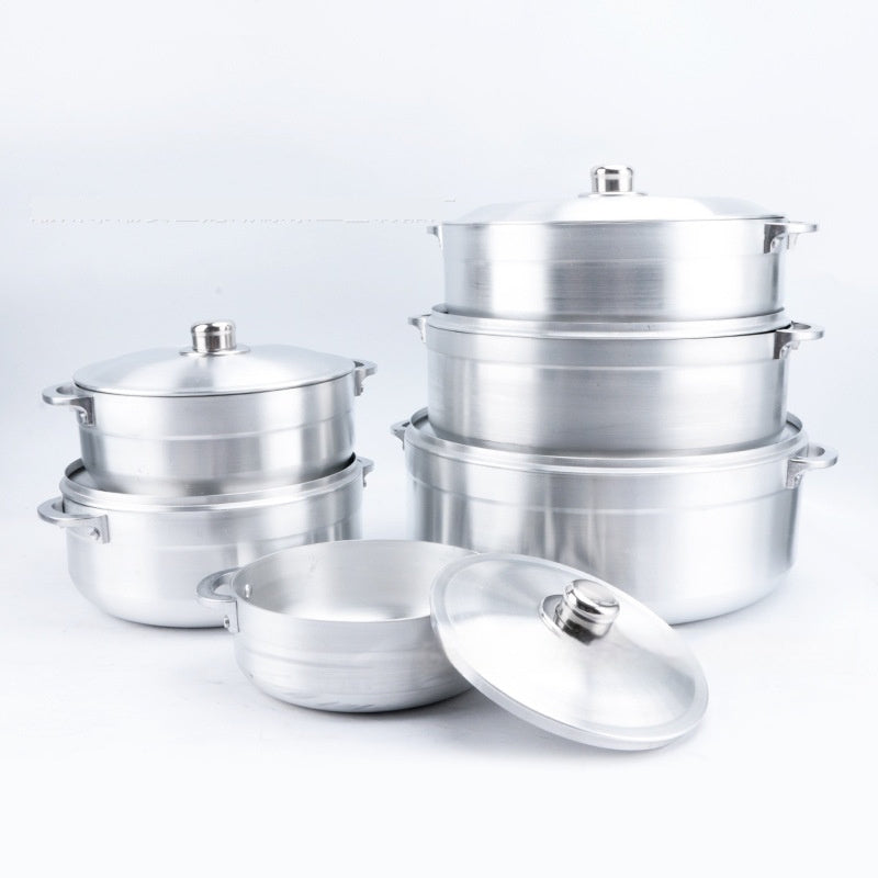 7-piece Kitchen Pot Set Aluminum Pot Suit